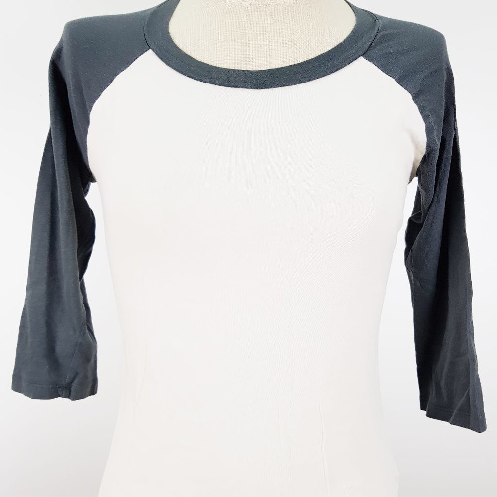 Forever 21 Three Quarter Sleeve Baseball Tee